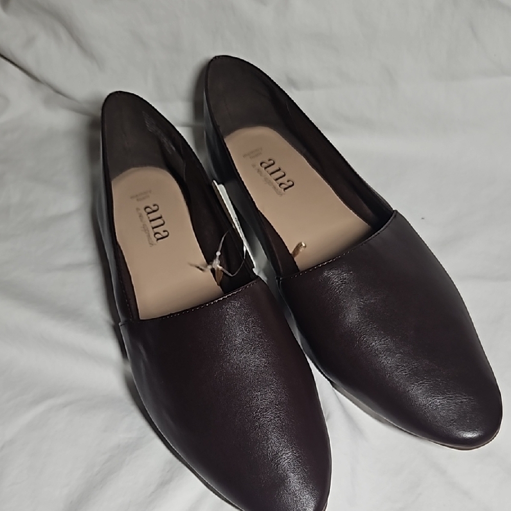 NWT a.n.a Brown Loafers, size 8 1/2